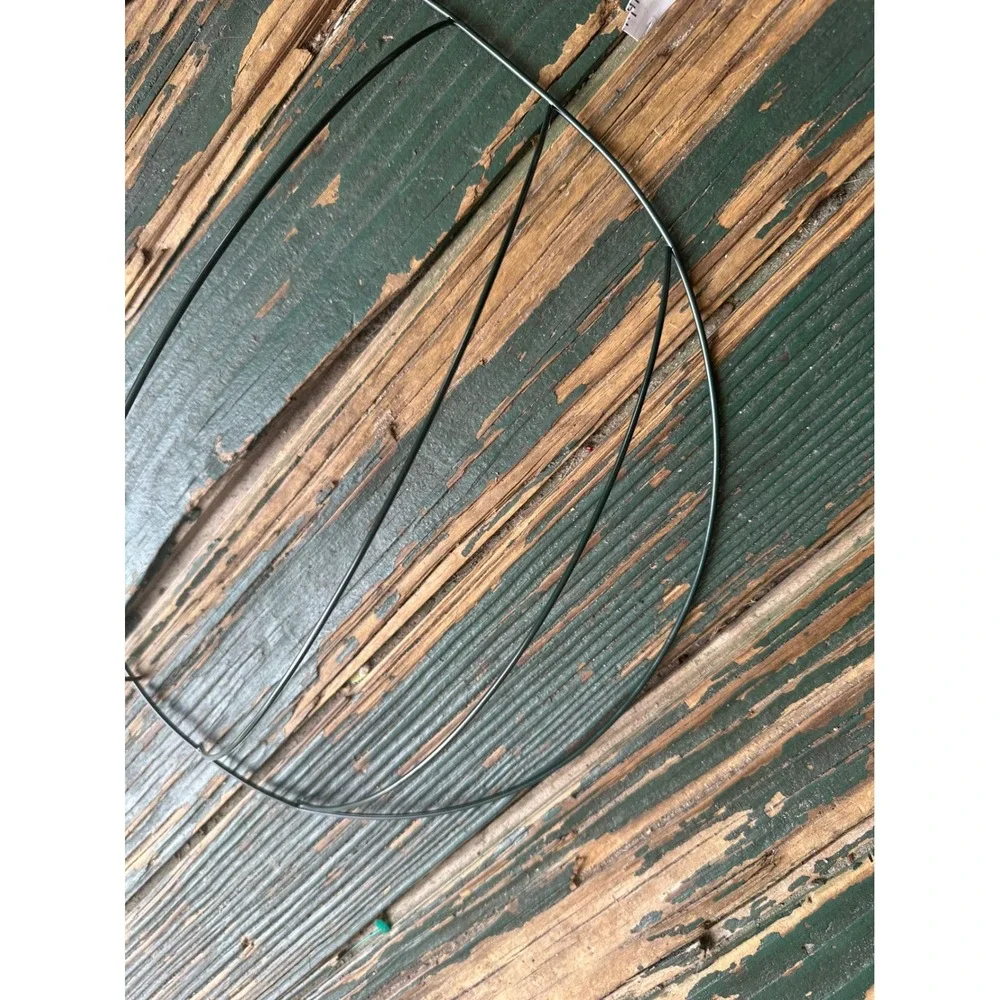 Pumpkin Wire Wreath Form Dark Green Metal Floral Frame Fall Autumn DIY Decor 12i